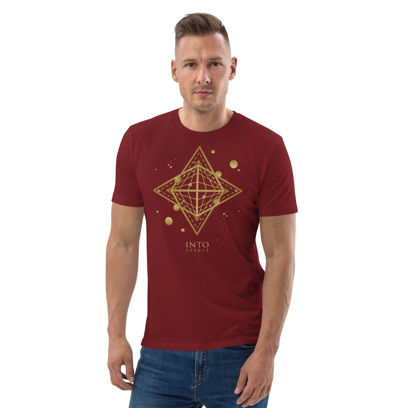 Sacred star geometry unisex organic cotton t-shirt