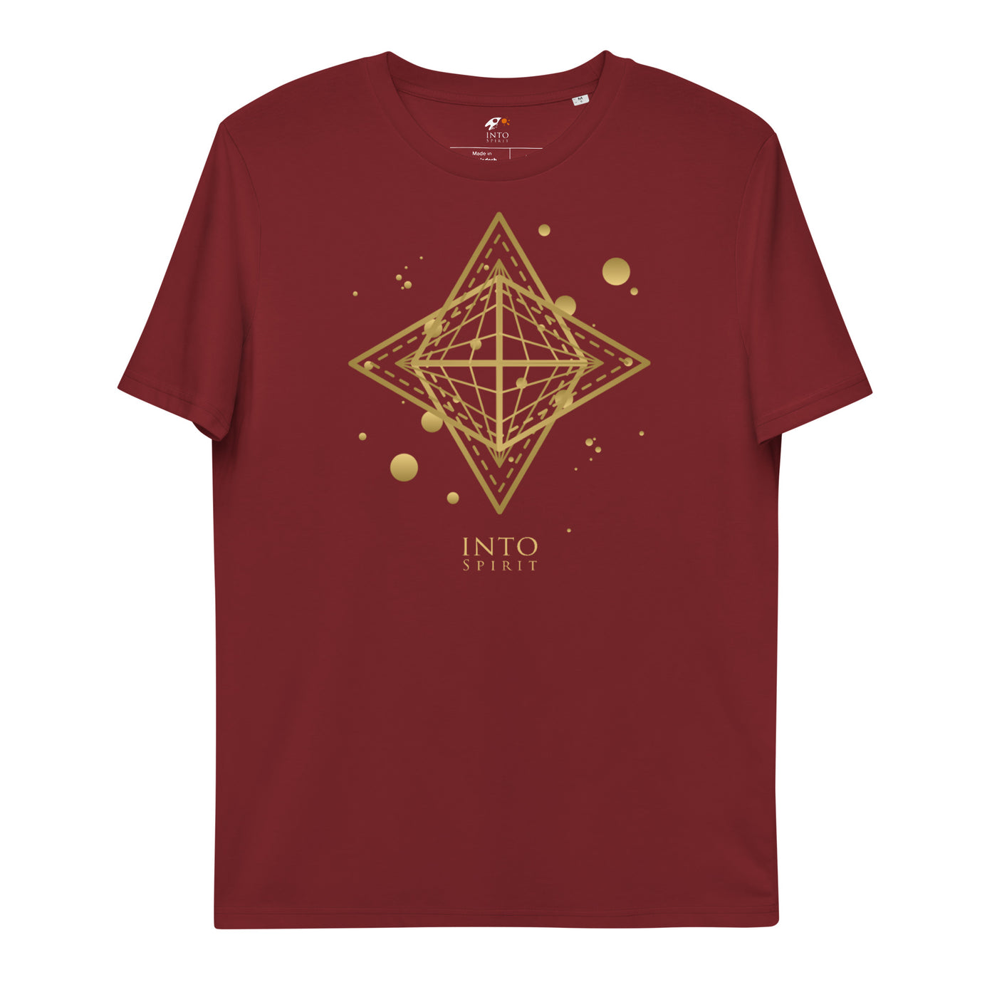 Sacred star geometry unisex organic cotton t-shirt