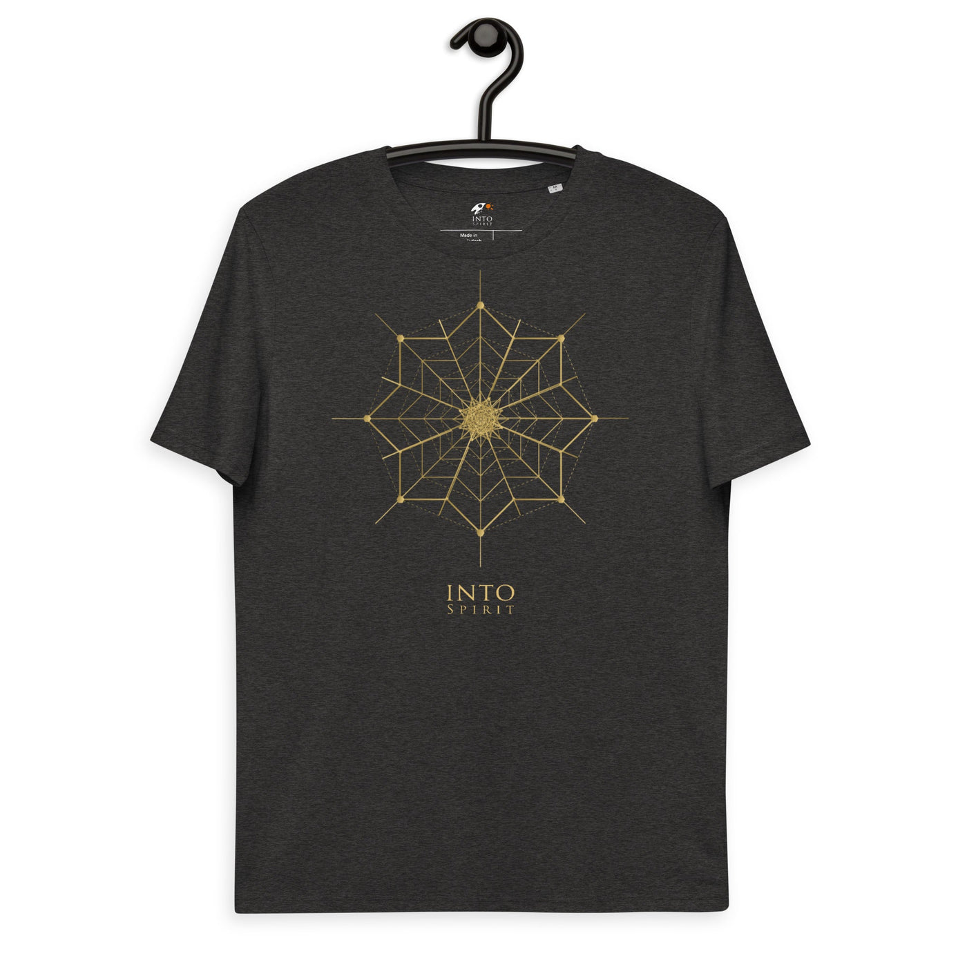 Sacred geometry flower organic cotton men's t-shirt