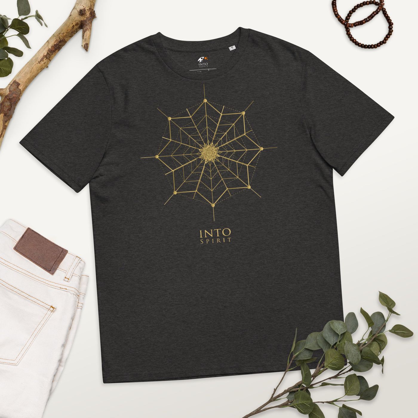 Sacred geometry flower organic cotton t-shirt