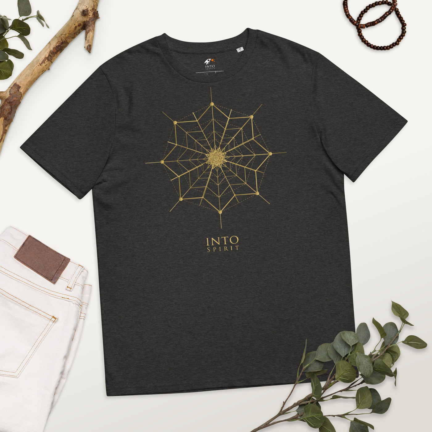 Sacred geometry flower organic cotton women's t-shirt