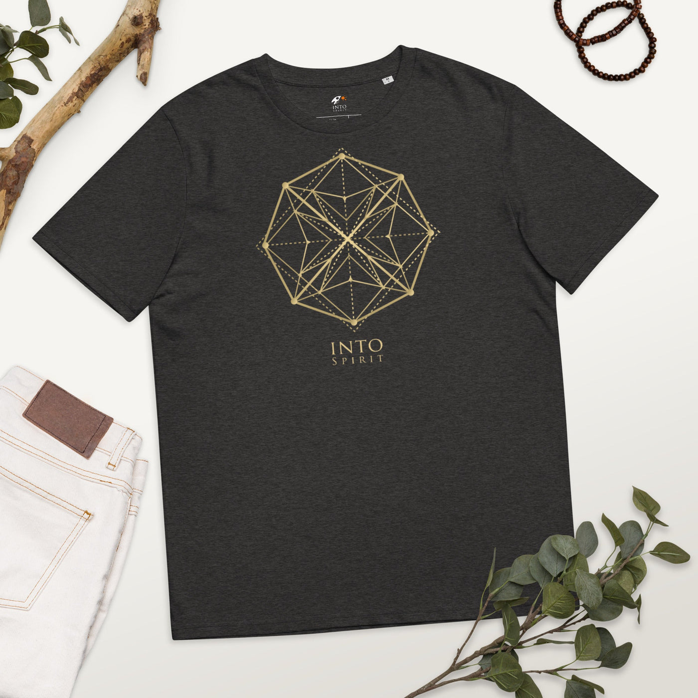 Sacred geometry mandala organic cotton women's t-shirt