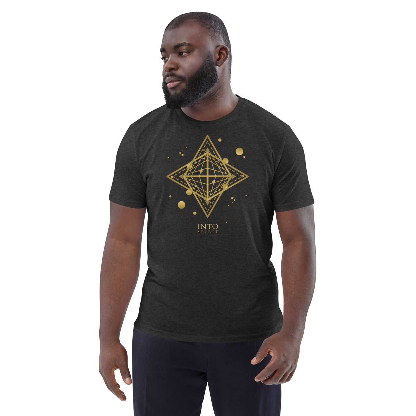 Sacred star geometry unisex organic cotton t-shirt