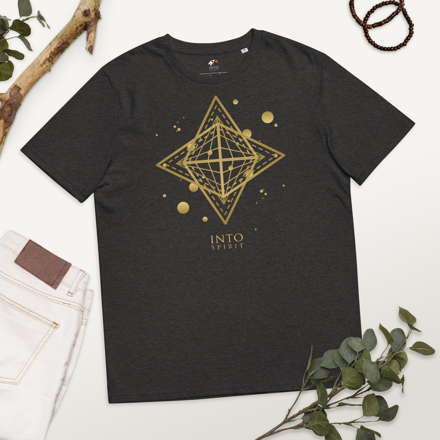 Sacred star geometry organic cotton men´s t-shirt