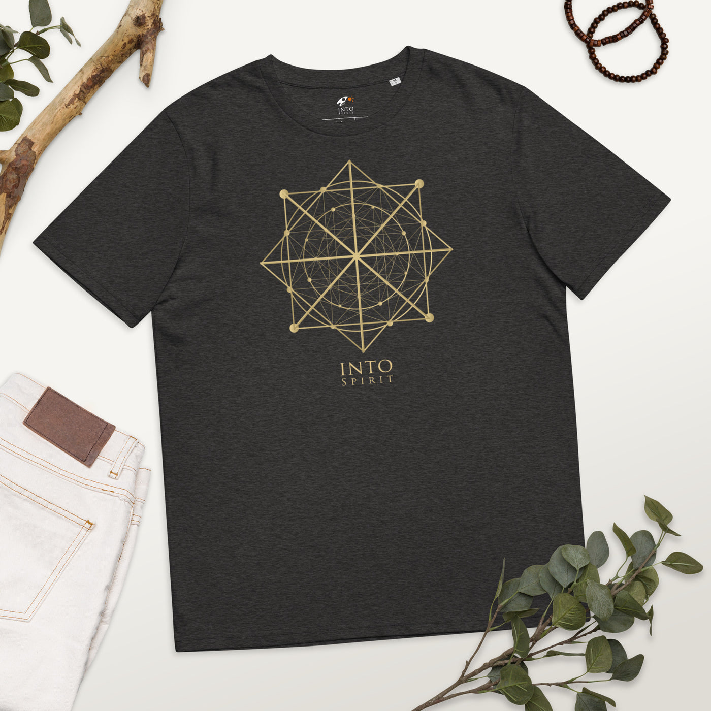 Sacred geometry unisex organic cotton t-shirt