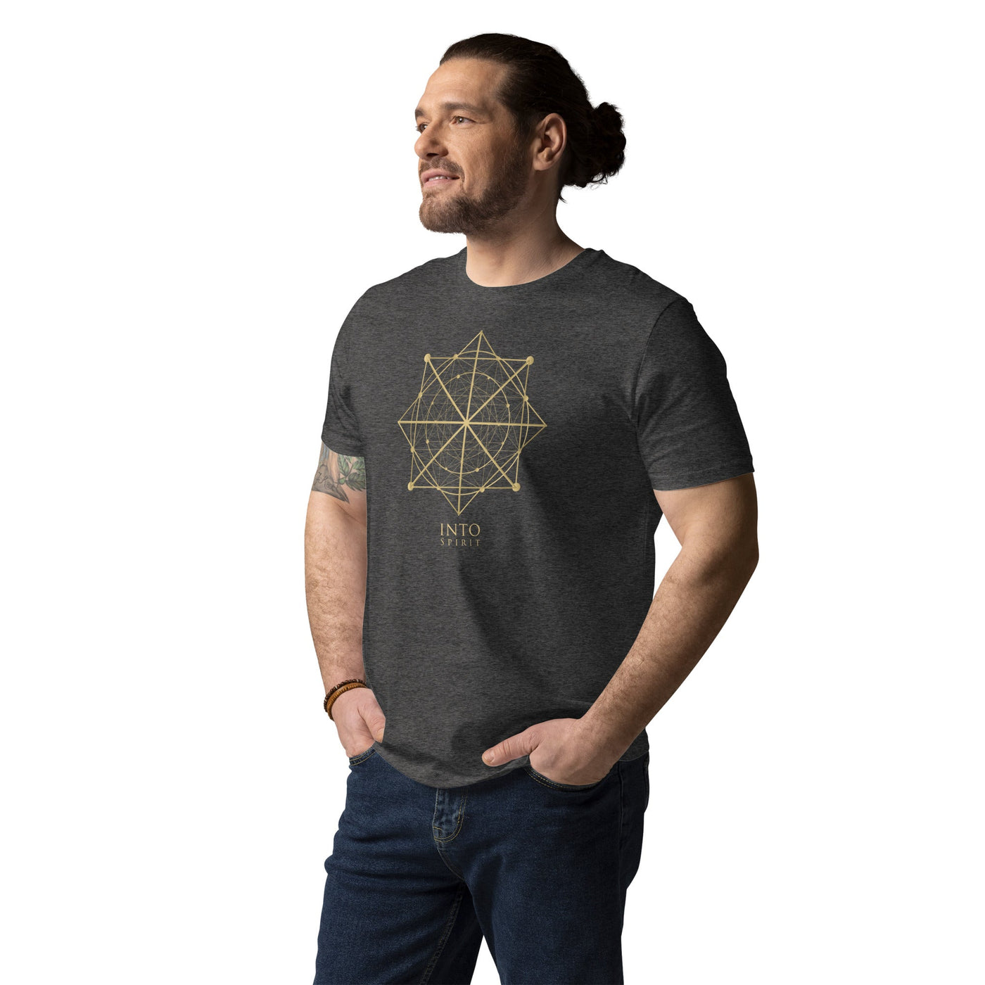 Sacred geometry organic cotton men's t-shirt