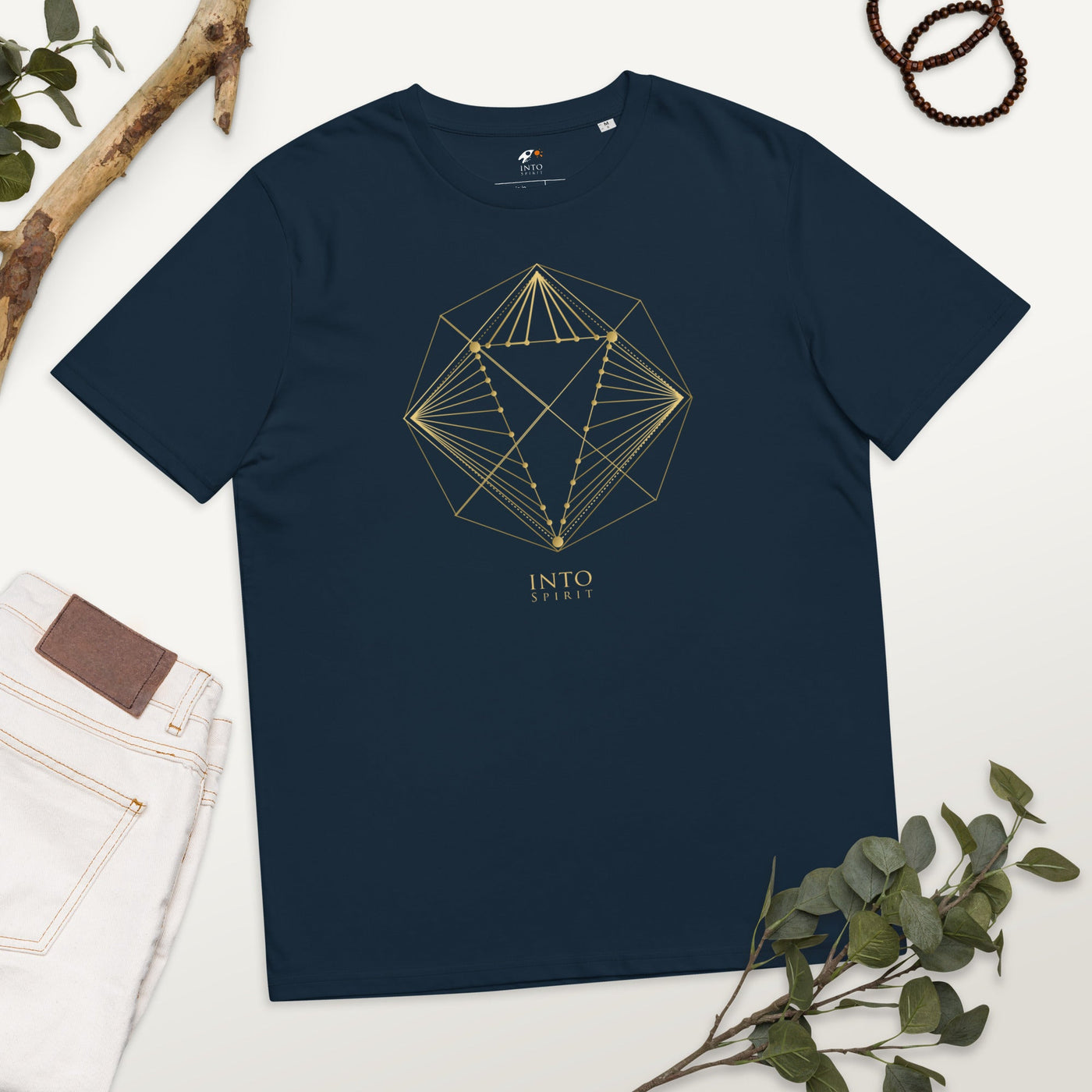 Sacred diamond geometry organic cotton men´s t-shirt