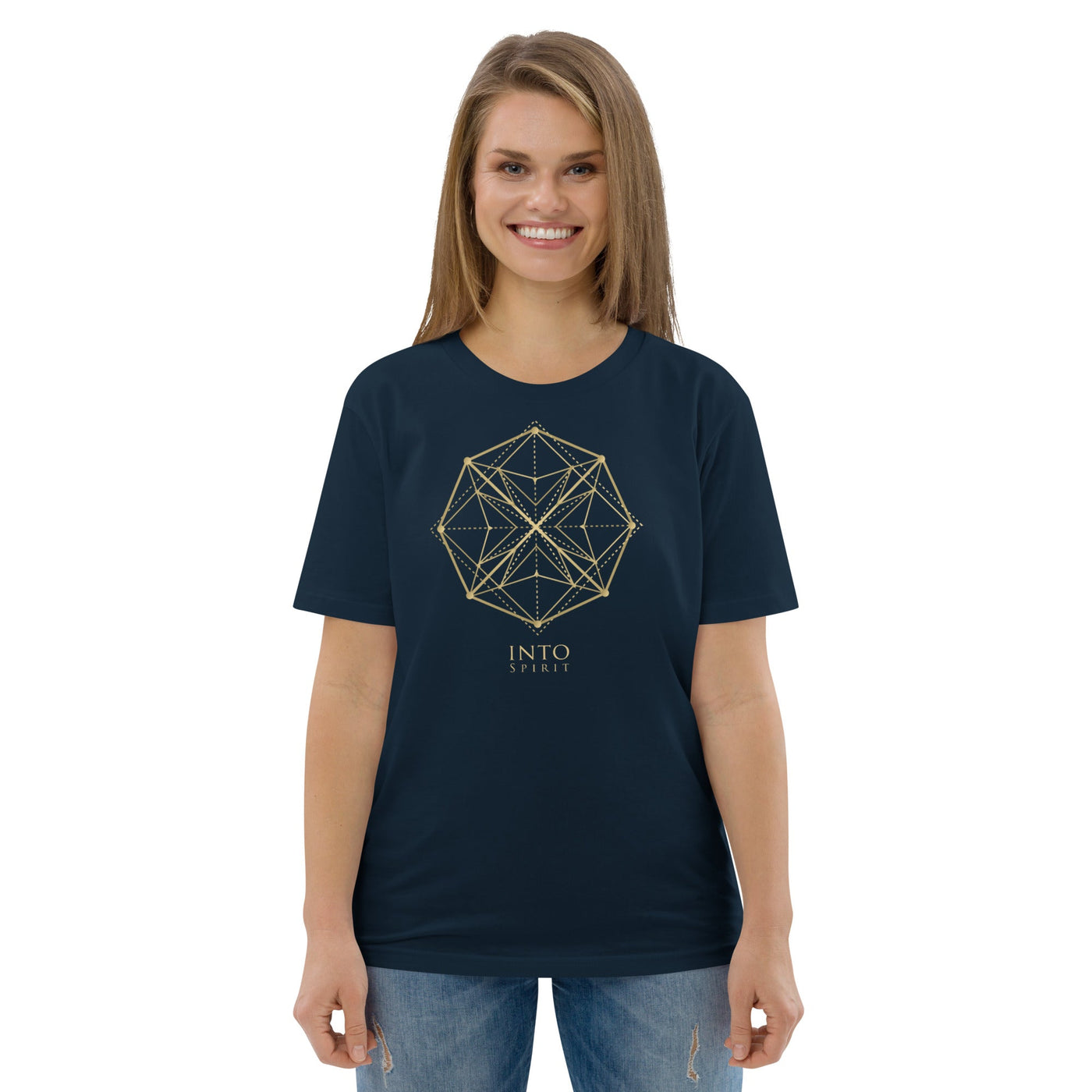 Sacred geometry mandala organic cotton women's t-shirt