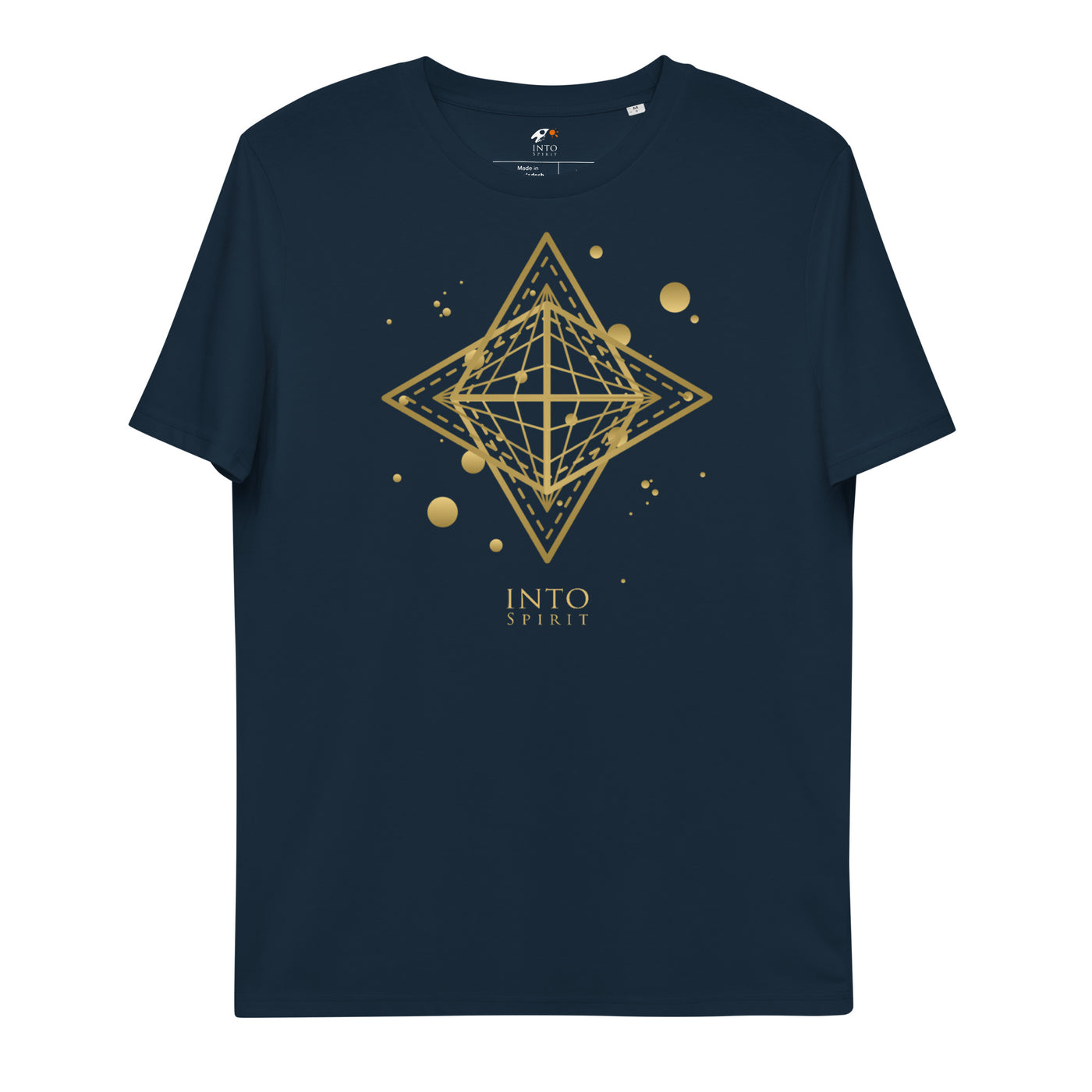 Sacred star geometry unisex organic cotton t-shirt