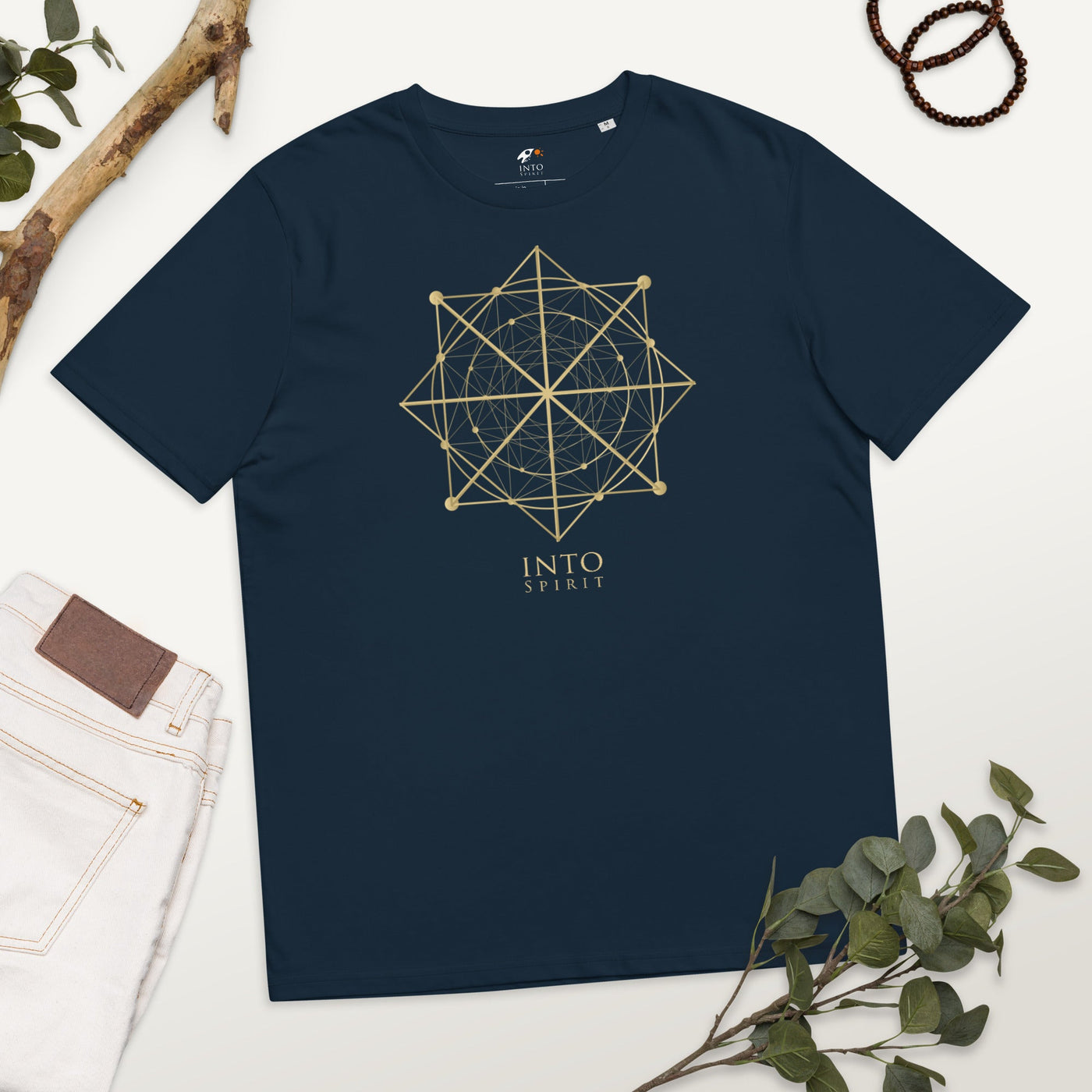 Sacred geometry organic cotton women's t-shirt