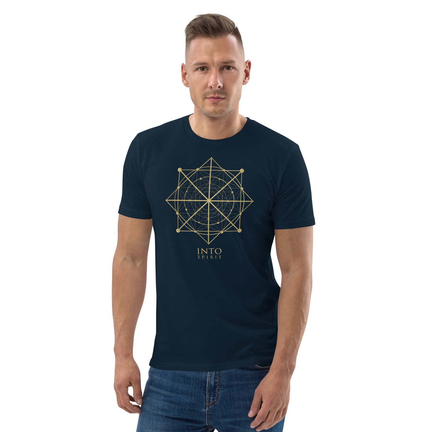 Sacred geometry organic cotton men's t-shirt