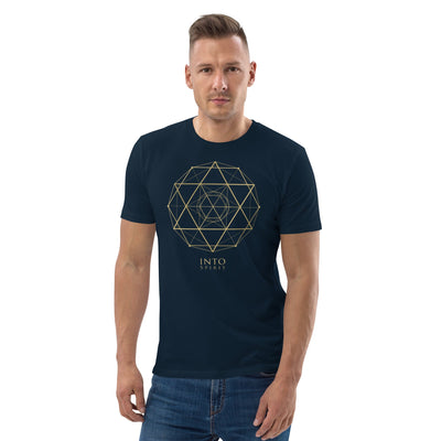 Sacred geometry David's star organic cotton men's t-shirt