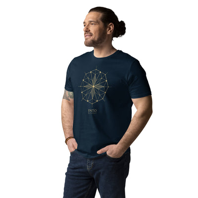 Sacred geometry cross organic cotton men´s t-shirt