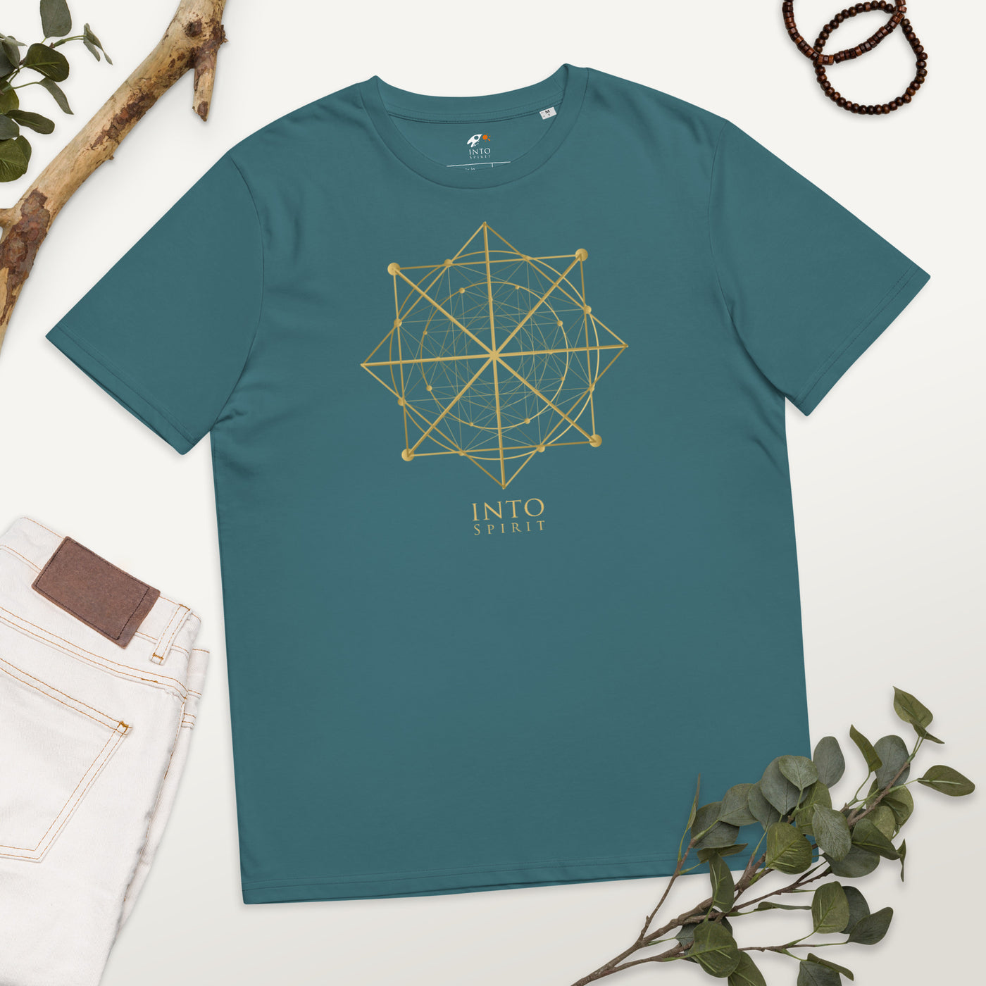 Sacred geometry unisex organic cotton t-shirt