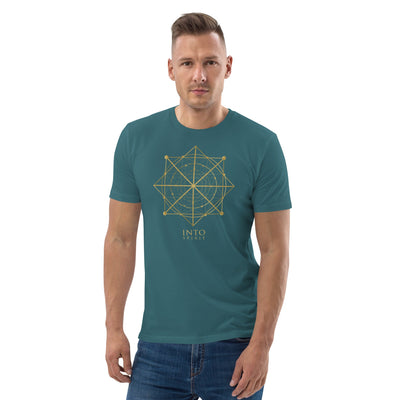 Sacred geometry organic cotton men's t-shirt