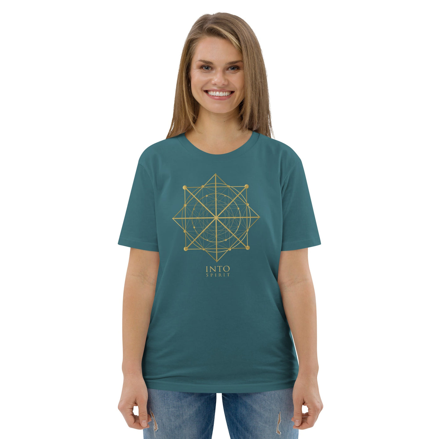 Sacred geometry organic cotton women's t-shirt