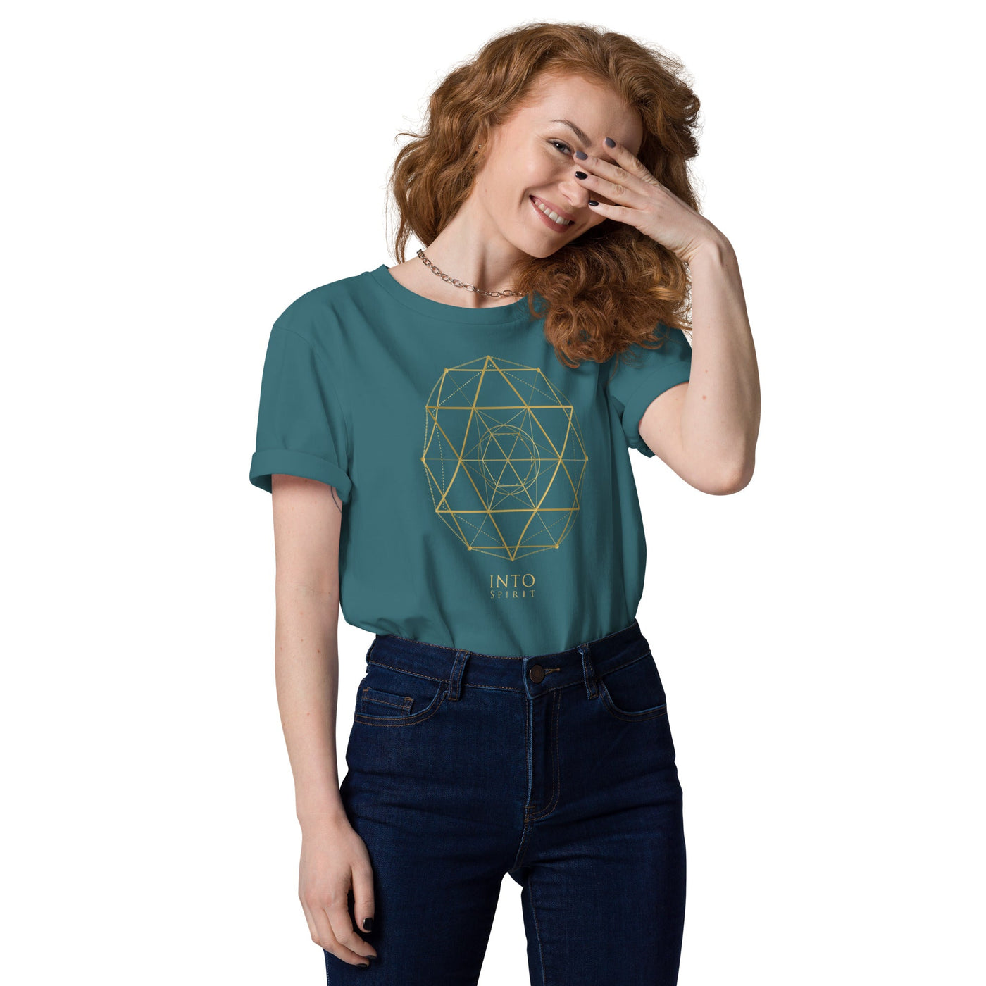 Sacred geometry David's star organic cotton women's t-shirt