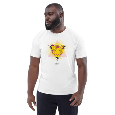 yellow tiger unisex organic cotton t-shirt