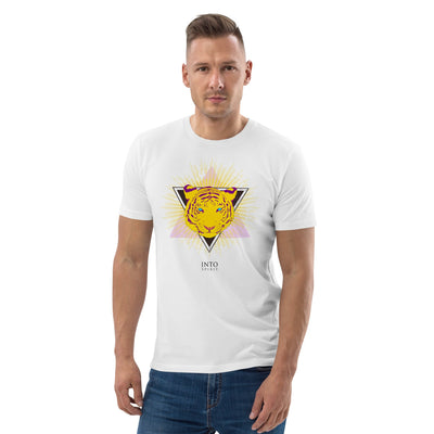 Yellow tiger organic cotton men´s t-shirt