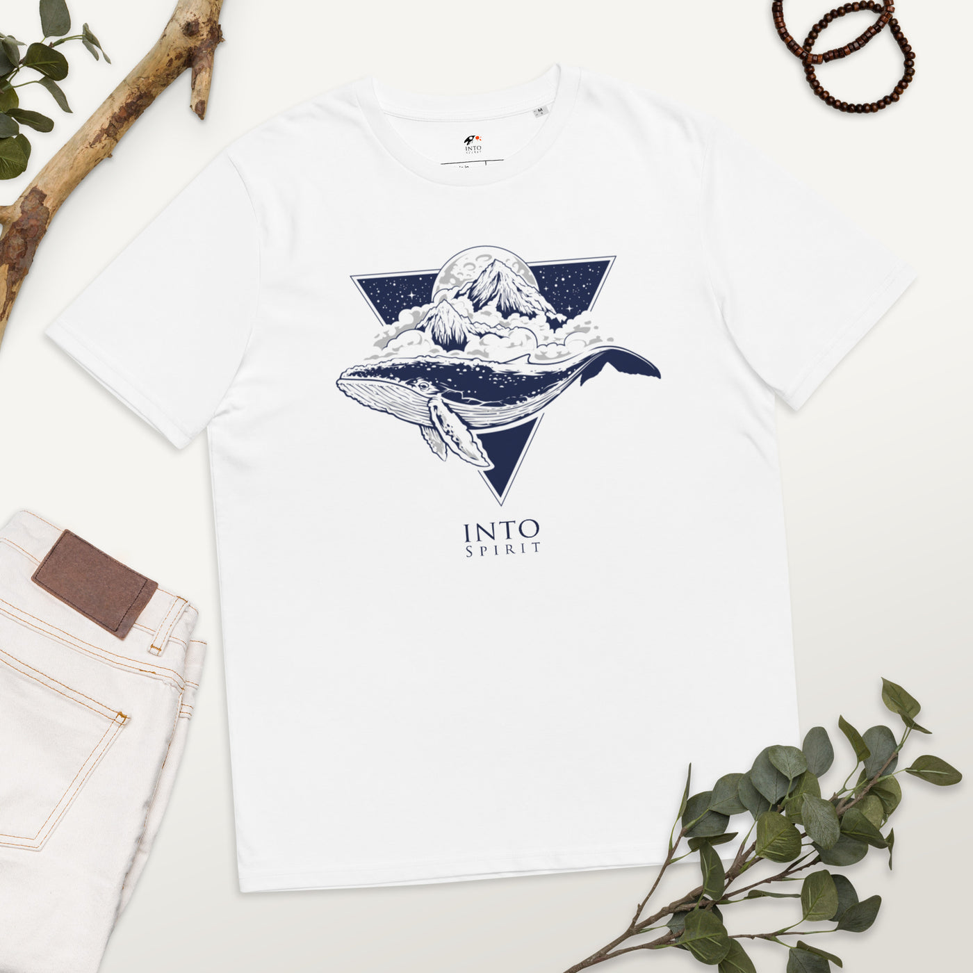 whale unisex organic cotton t-shirt