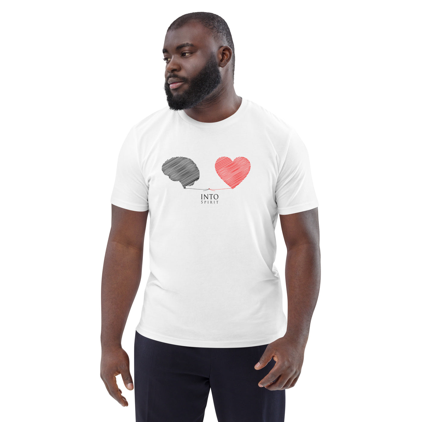 Mind and heart unisex organic cotton t-shirt