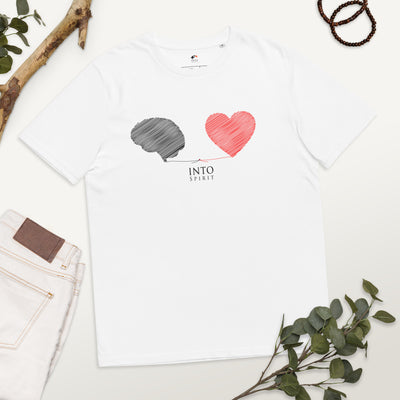 Mind and heart unisex organic cotton t-shirt