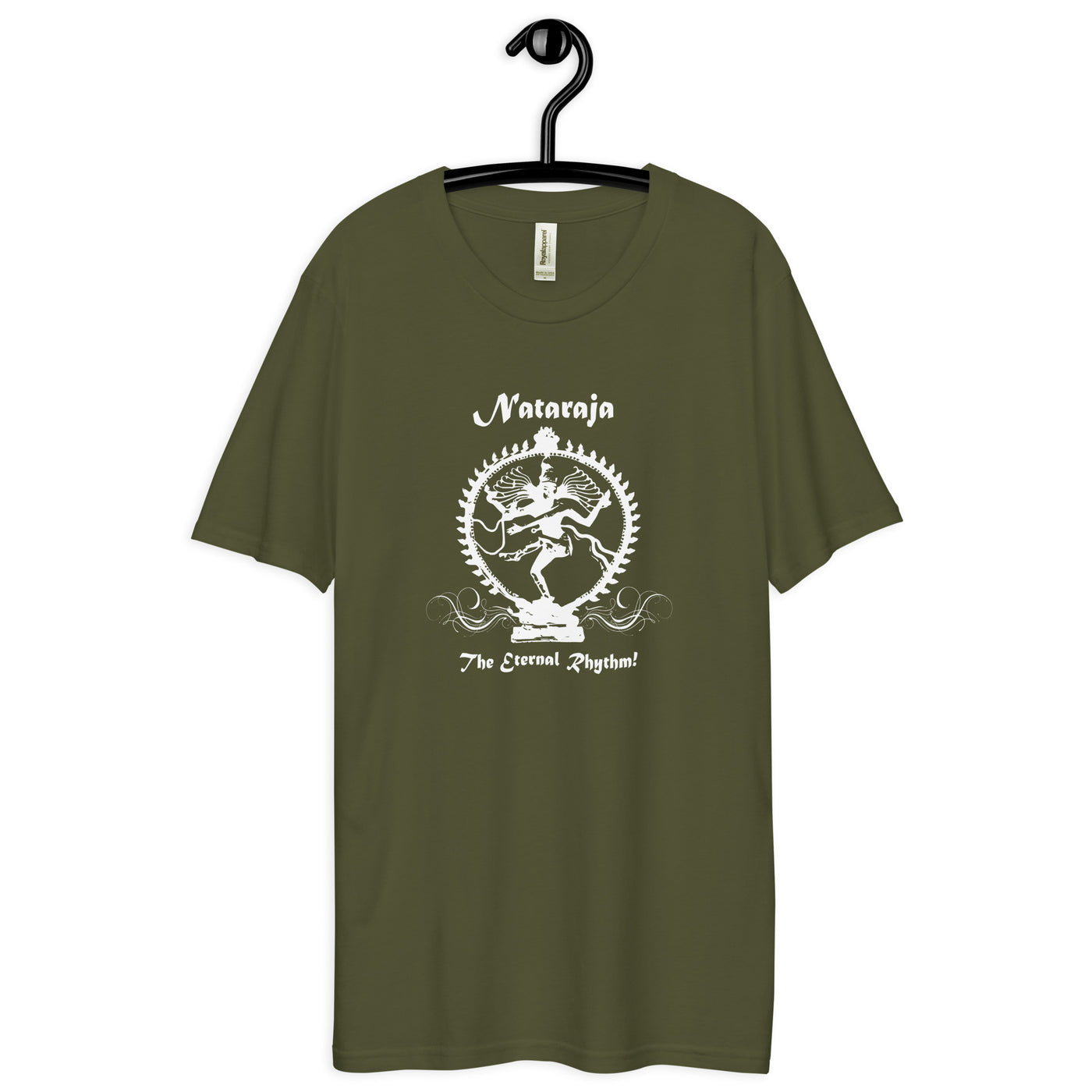 White nataraja man premium viscose hemp t-shirt