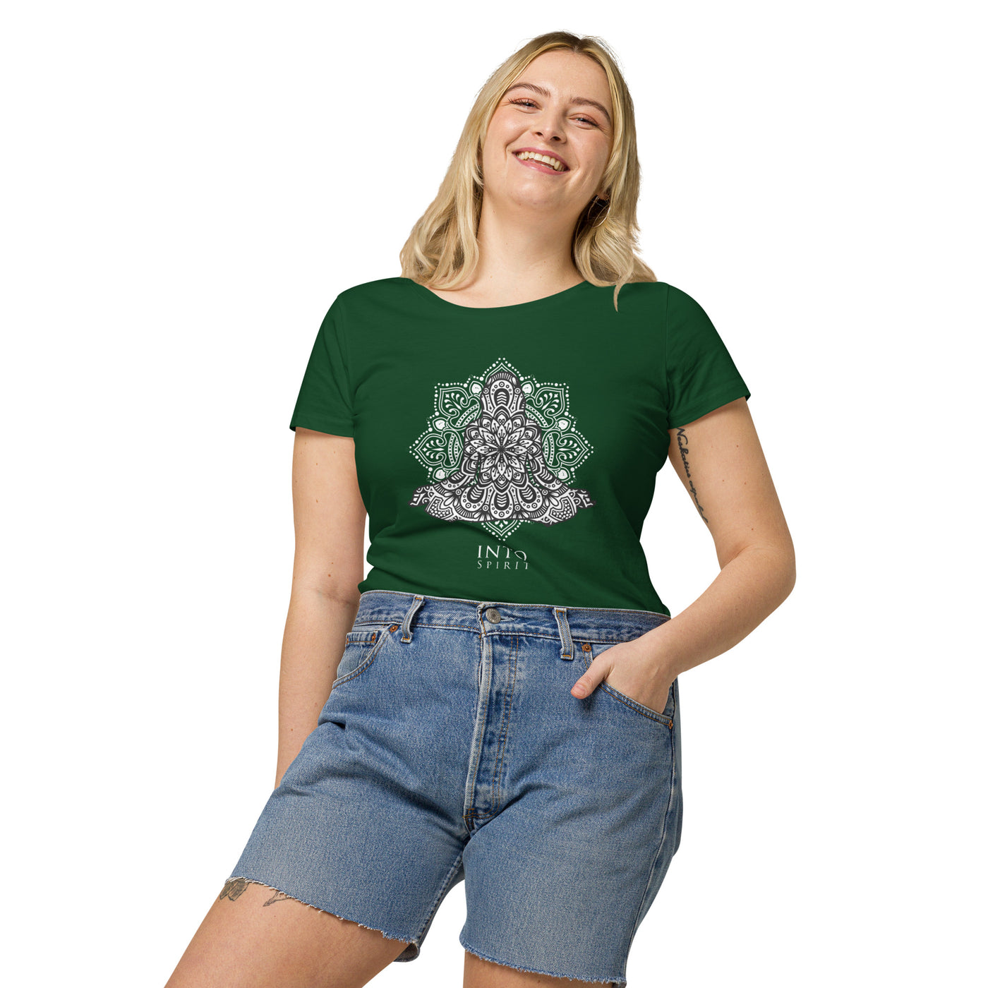 Mandala yoga women’s basic organic t-shirt