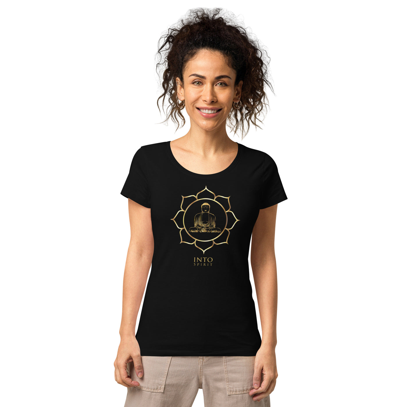 buda mandala women’s basic organic t-shirt