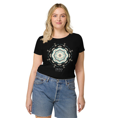 light blue Mandala women’s basic organic t-shirt