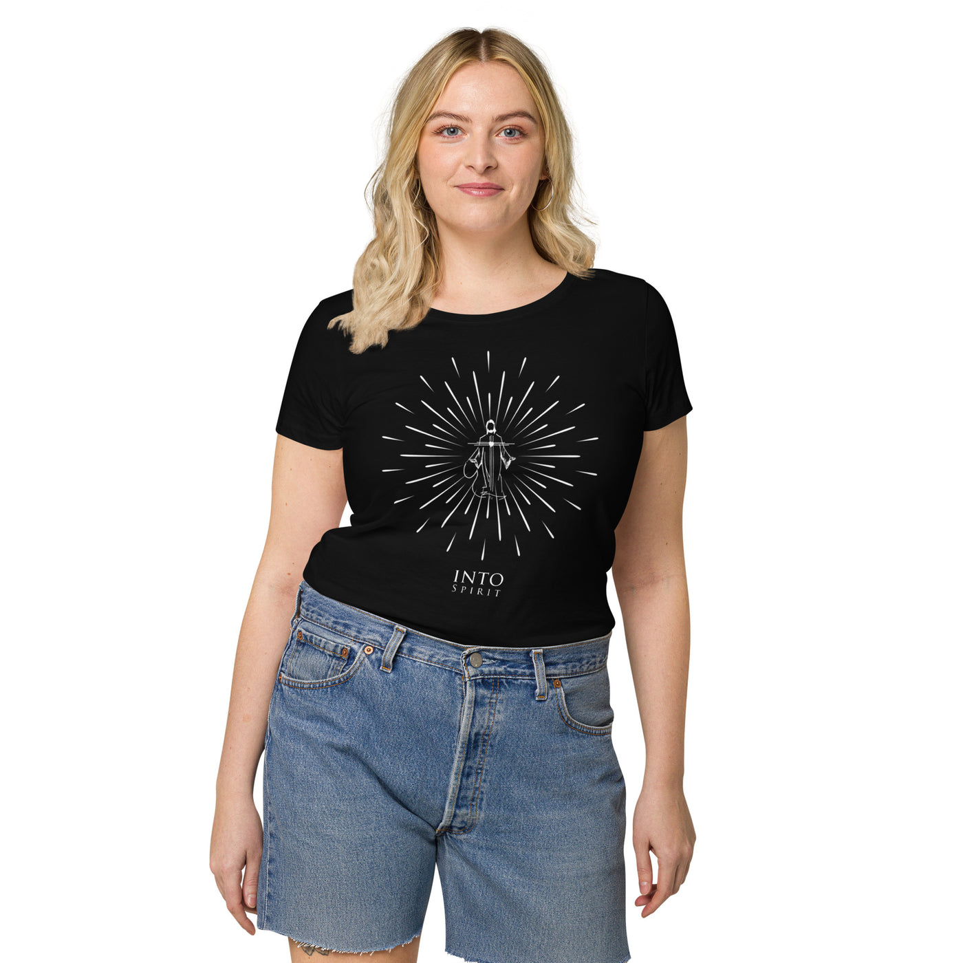 Jesus shine women’s basic organic t-shirt