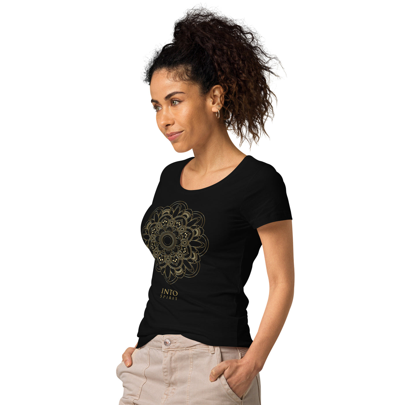 Golden Mandala women’s basic organic t-shirt