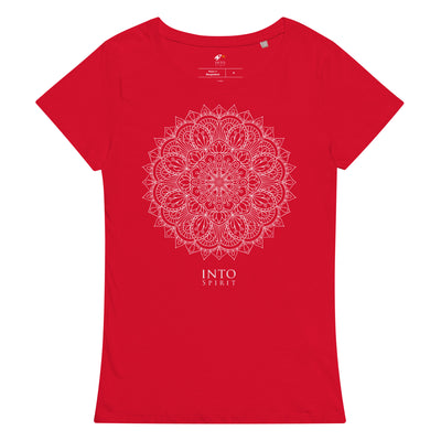 White mandala organic t-shirt