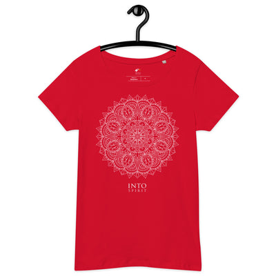 White mandala organic t-shirt