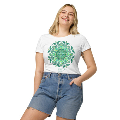 Green mandala women’s basic organic t-shirt