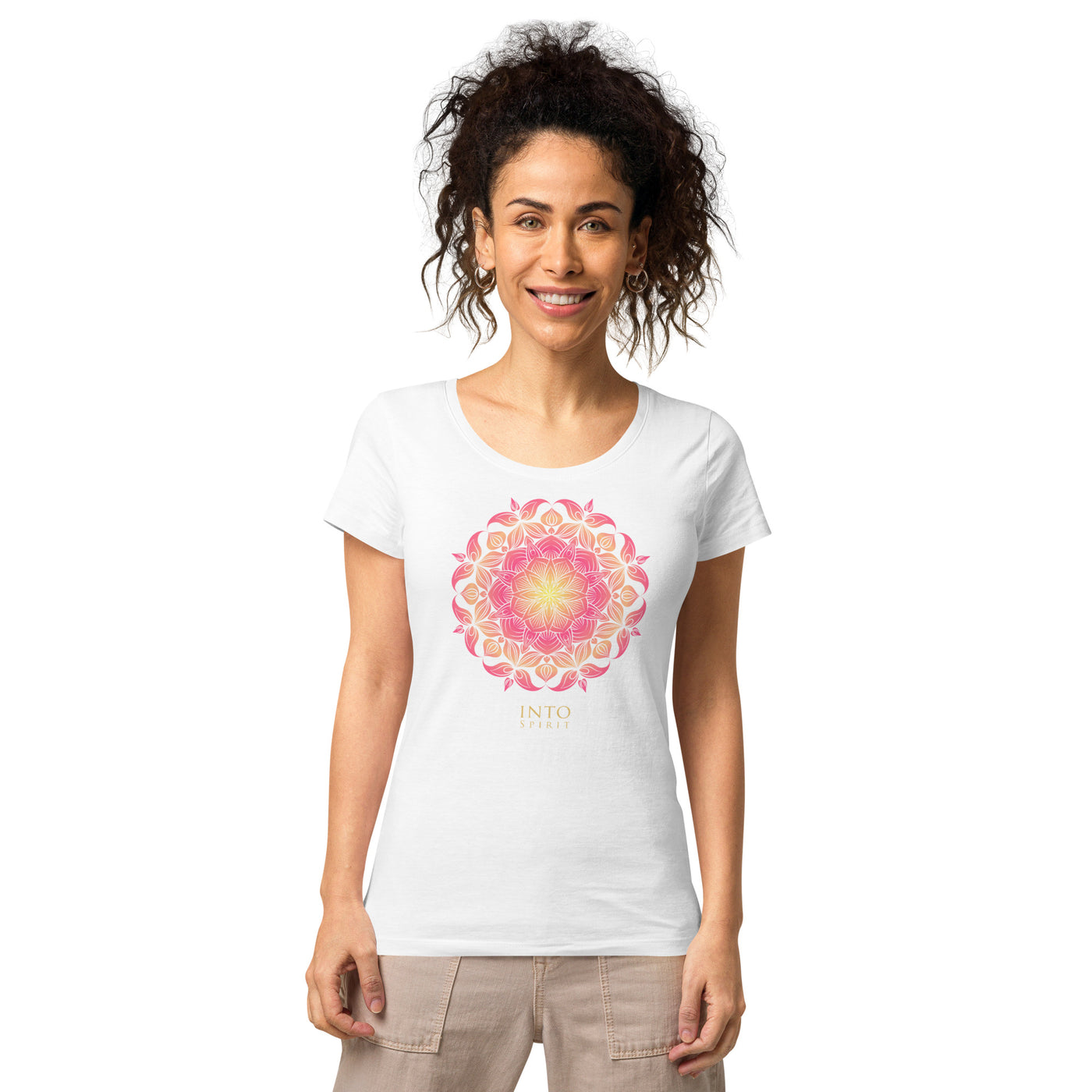 Pink mandala women’s organic t-shirt